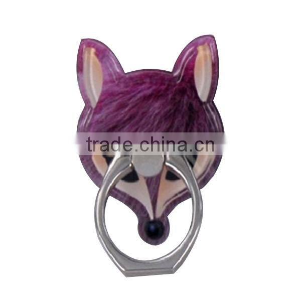New launch fox mobile phone holder, fox shaped plastic ring holder