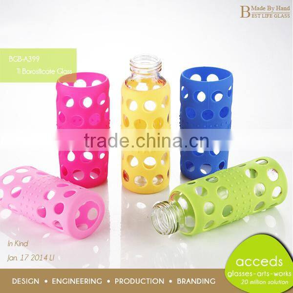 BPA Free Borosilicate Glass Creative Custom Design Water Bottle