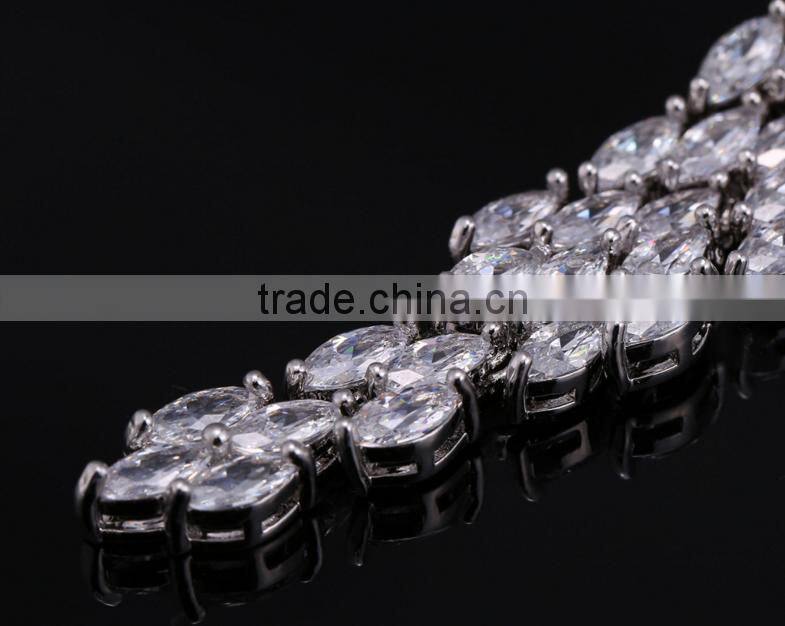 Wholesale Stock Small Order Fashion Women long Style Garland Zircon Earrings