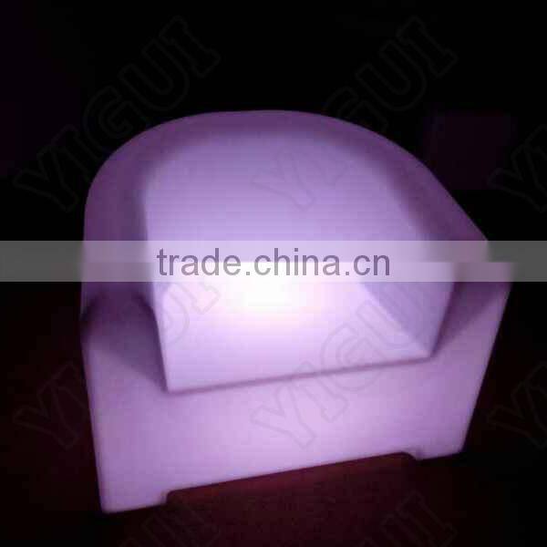 RGB LED SMD lighting outdoor colorful changing polyethylene cube 3d
