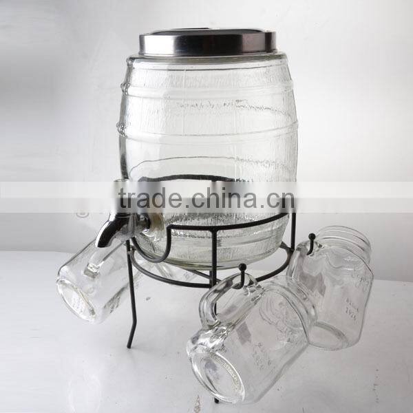 home storage wholesale mini glass bottle pump dispenser soft drink dispenser