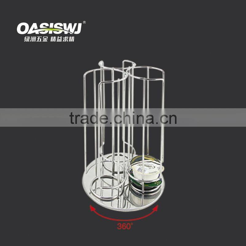 rotating Coffee Capsule Pods display shelf/Revolving Rotating Tower Rack Stand Holder