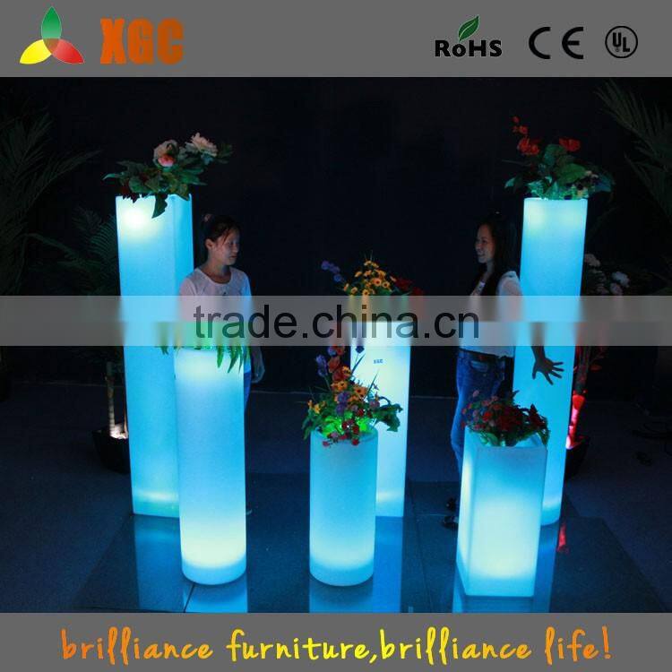 LED light crystal pillar for party, outdoor pillar light 16 colors