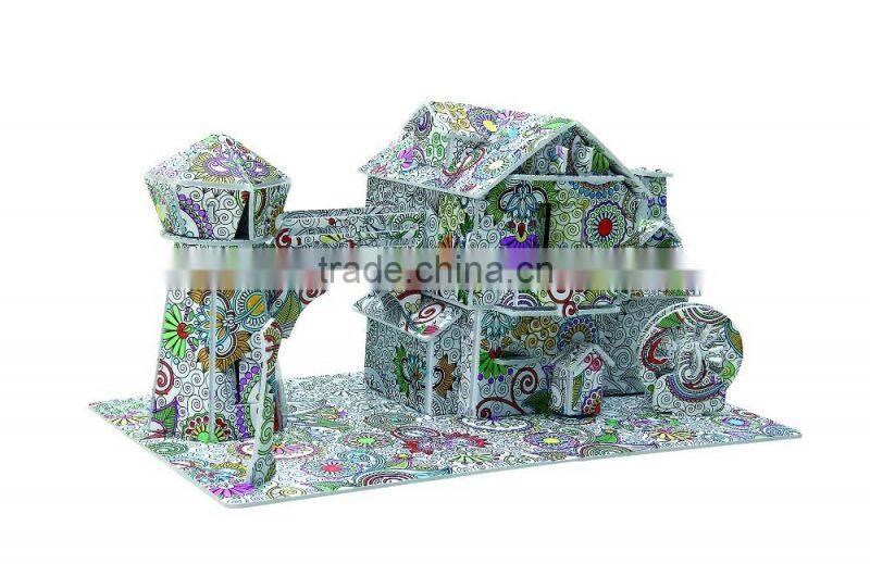 newly-developed 3D painting paper puzzle for kids LT8882B