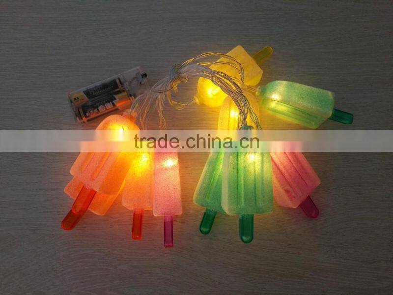 10 LED Popsicle String Lights Ice Pop Light Chain For Home Decoration Party Birthday