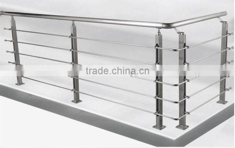 Building Project stair railing stainless steel indoor railing