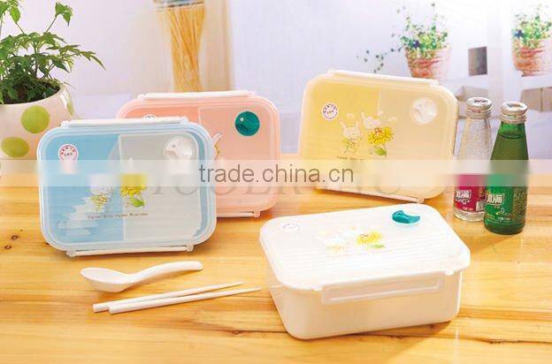 Double Layer PP Plastic Children Lunch Box