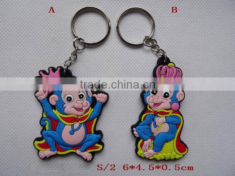2016 high quality monkey keychain souvenir