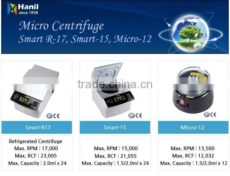 Refrigerated laboratory Large Capacity (1,000ml X 6) Multipurpose Centrifuge Separator Machine Continent 512R PLUS