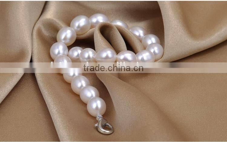 6-7 mm white rice shape freshwater pearl bracelet