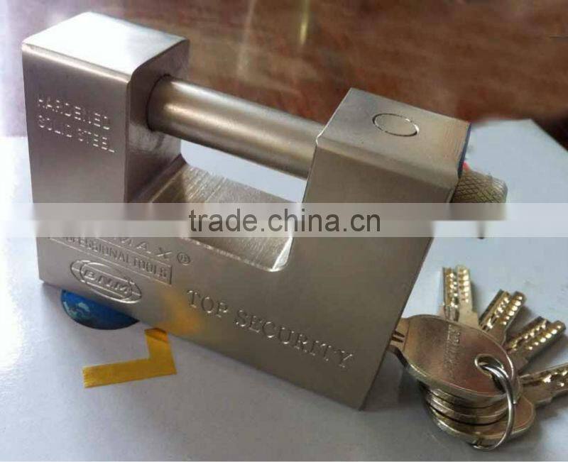 Large size rectangular iron padlock steel padlocks