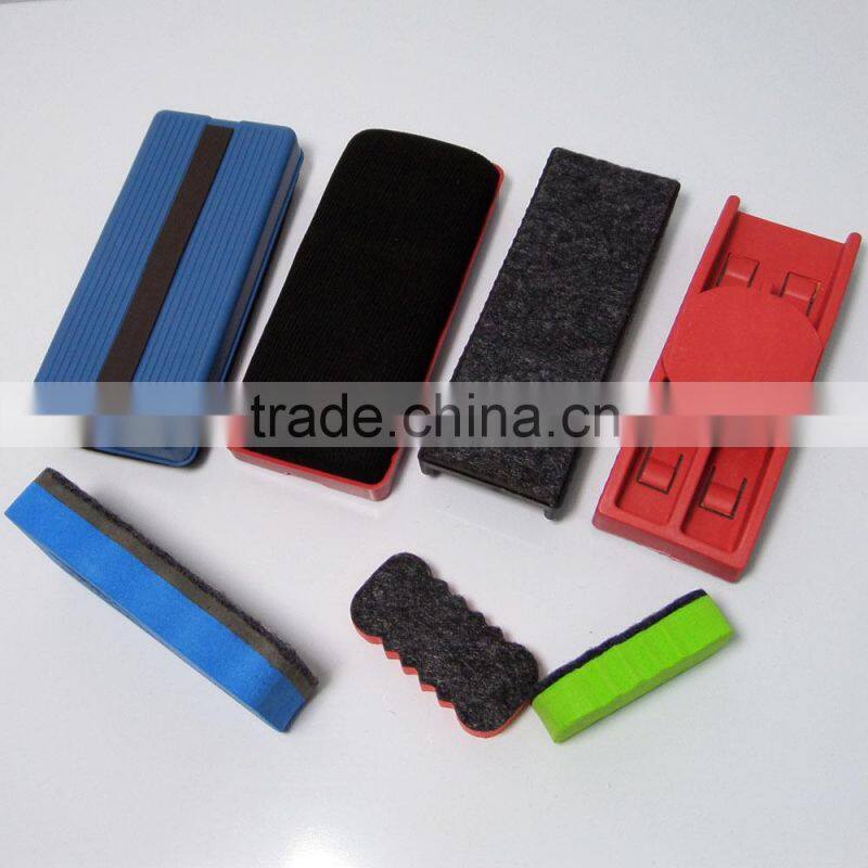 Quality 14.5cm plastic magnetic white board eraser