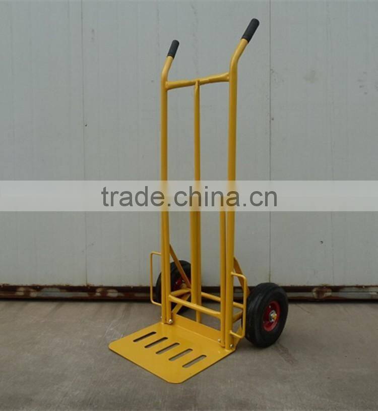steel material heavy duty hand truck with removable extensive toe plate