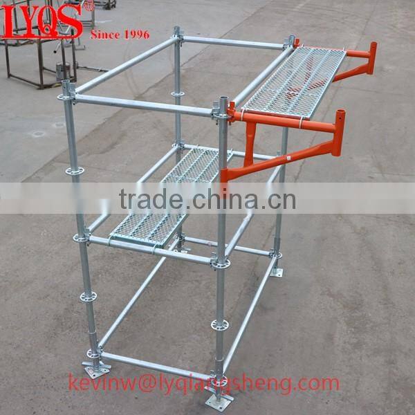 Rosette ring lock scaffolding system for construction