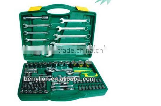Berrylion High Quality Precision Socket Set 82pcs Socket Wrench Set