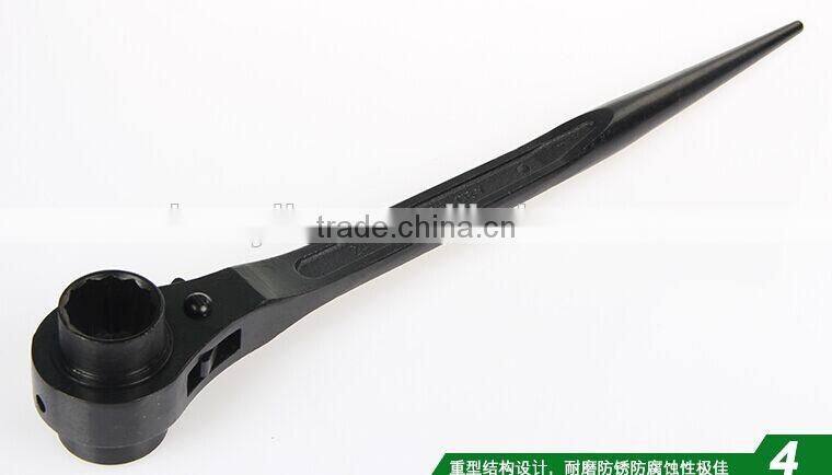 Berrylion Rat-Tail Ratchet Wrench 24-27 Ratchet Wrench Black Rat-tail Wrench