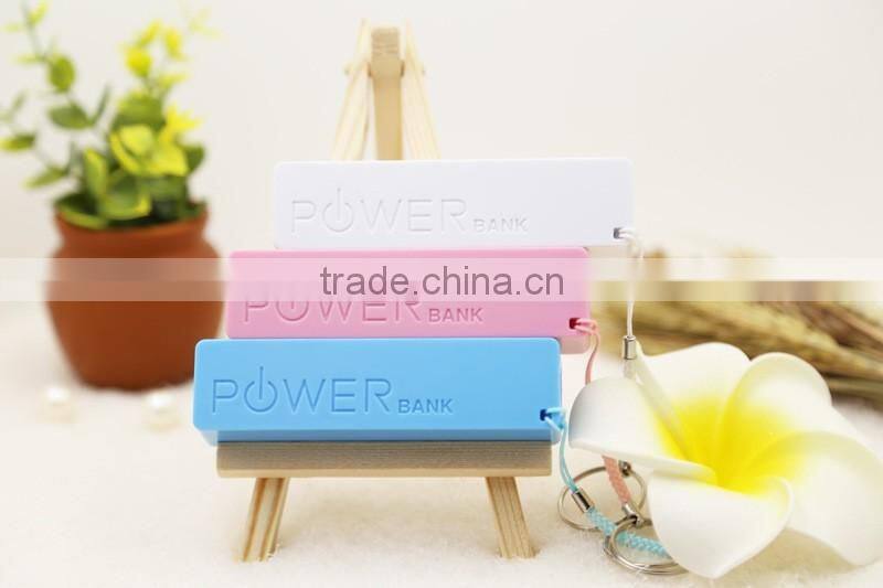 2600mAh Real Capacity Sales Promotion Gift Keychain China Cheap Power Bank for Mobile Phone