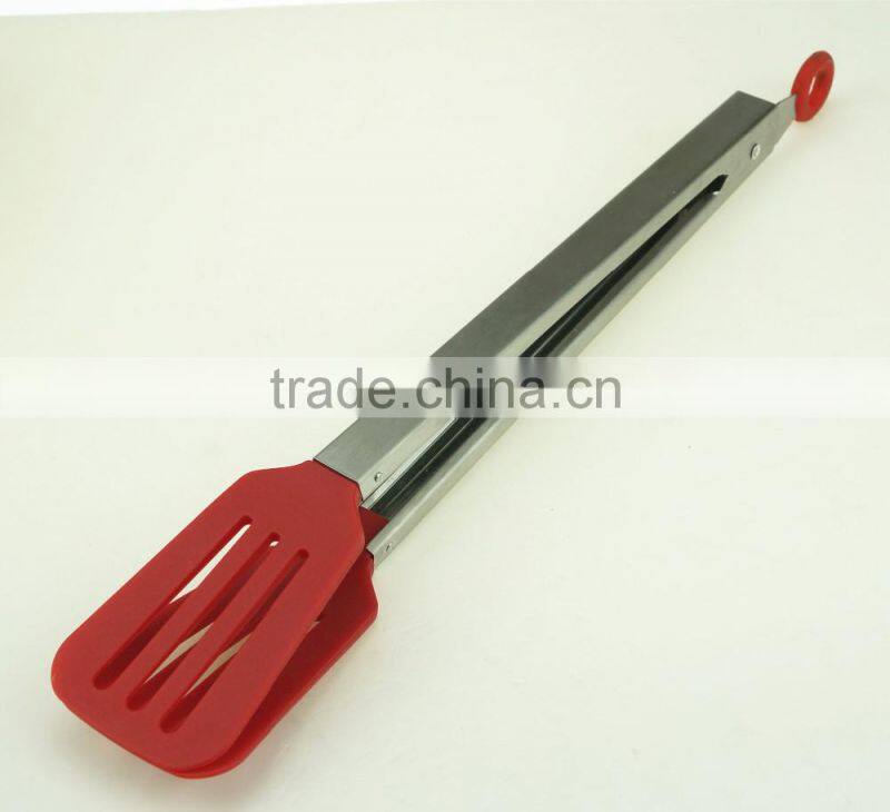 35023 Good Quality Nylon Kitchen Tongs BBQ Cooking Food salad Tongs