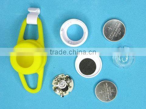 White Bicycle Headlight Silicone Bike Light For Safety Travel