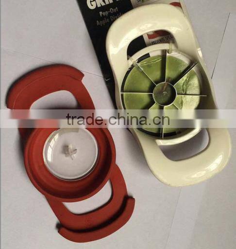 2017 new apple cutter with cover fruit slicer with cover apple corner with TPR protector
