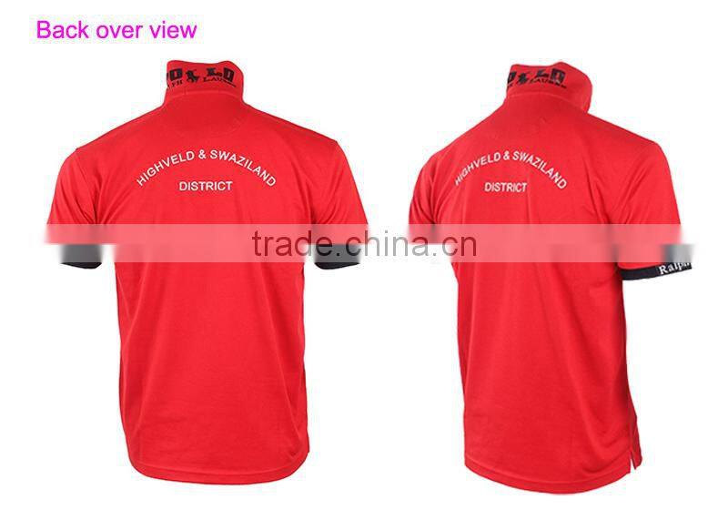 Customized Fabric Embroidery or Printed Brand Name Short Sleeves Custom Sports Polo Tee Shirt