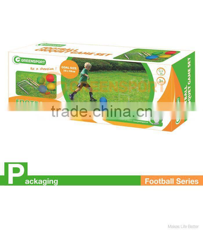 GSSGCR8 football croquet game set small goal and rubber ball