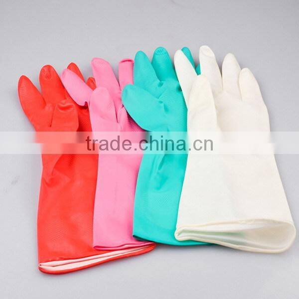 Colored Nitrile Washing Up Household Rubber Gloves