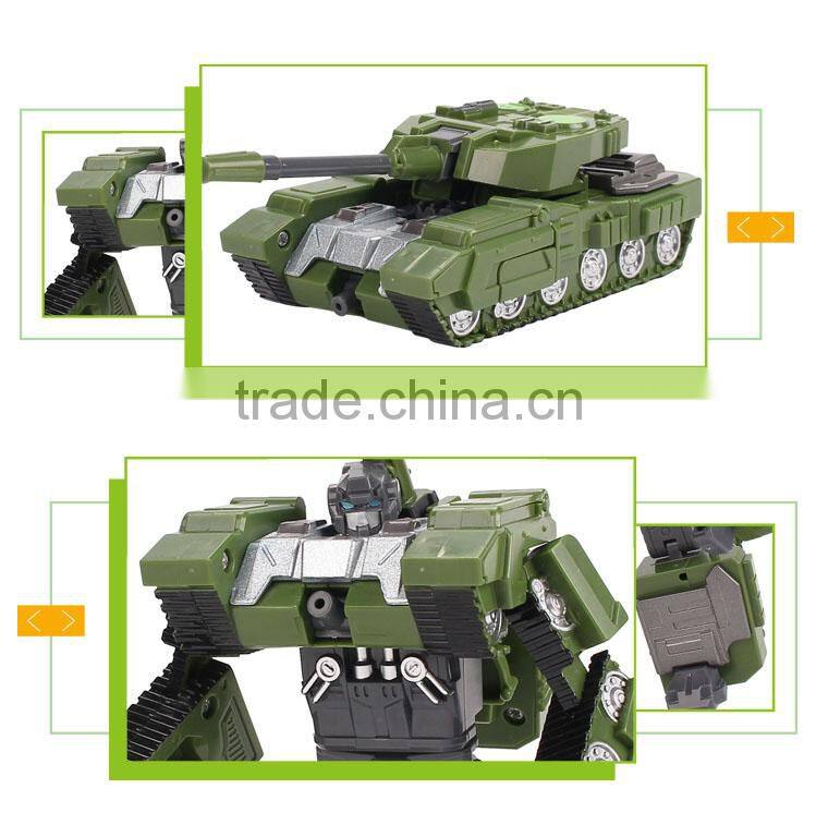 2 in 1 kids educational metal set tank trans robot toy car