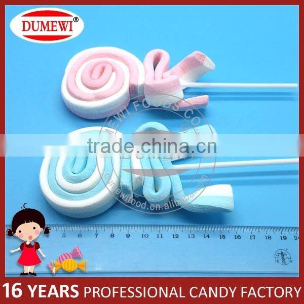 Long Marshmallow Belt Candy Twist Marshmallow Lollipop