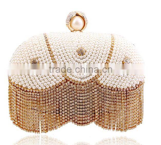 Rhinestone evening clutch case