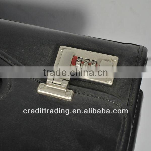 leather pilot trolley case