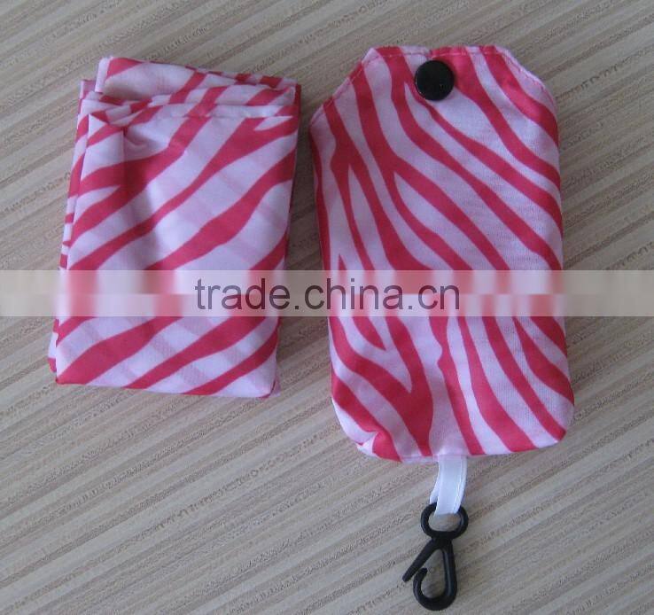 180T promotional gift Tote folding shopping bag