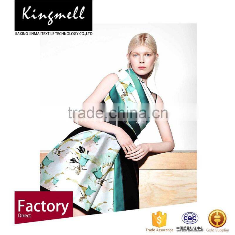 Cheap digital fabric printed silk satin tencel silk fabric