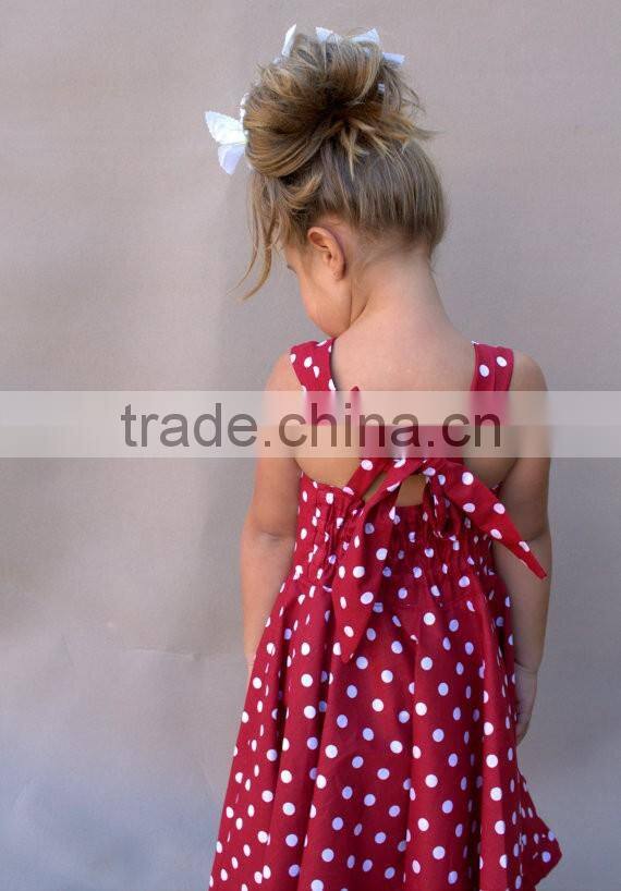 Baby Girl Frock Design Clothes Pictures Names Polka Dot Party Dresses HSD2473