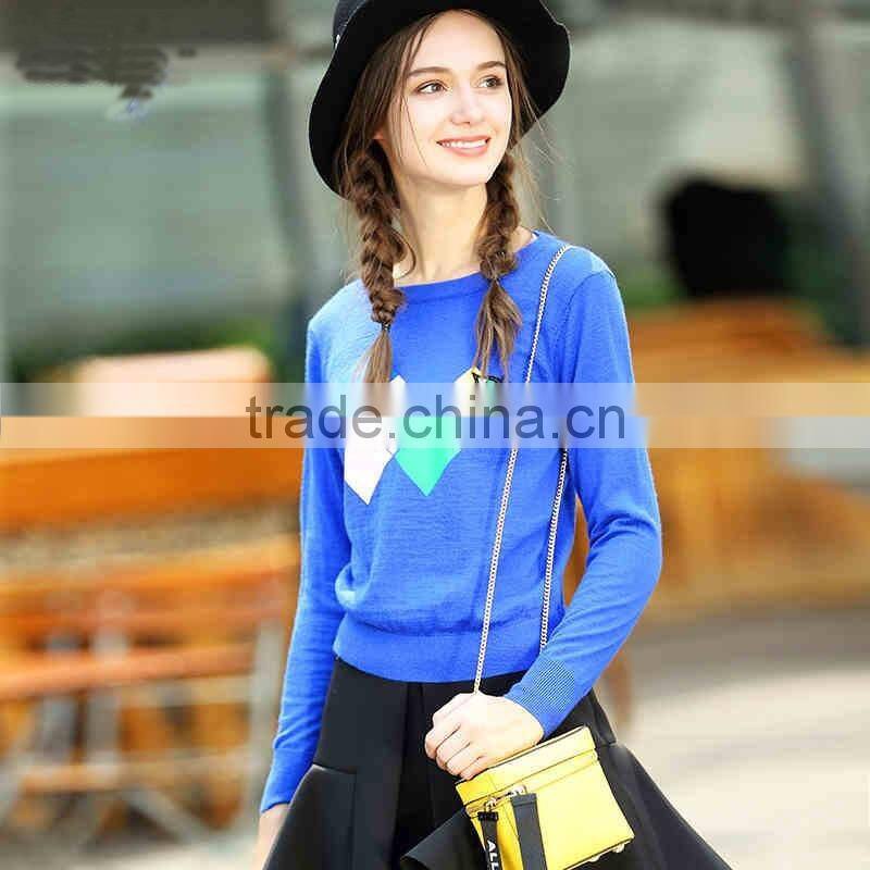 2017 Fashion knitted sweater Pullover jumpers knit woman sweater