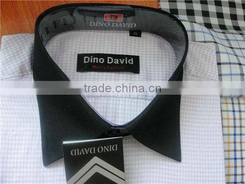 Man Short Sleeve White Shirts,Contrast Men's Dress Shirts