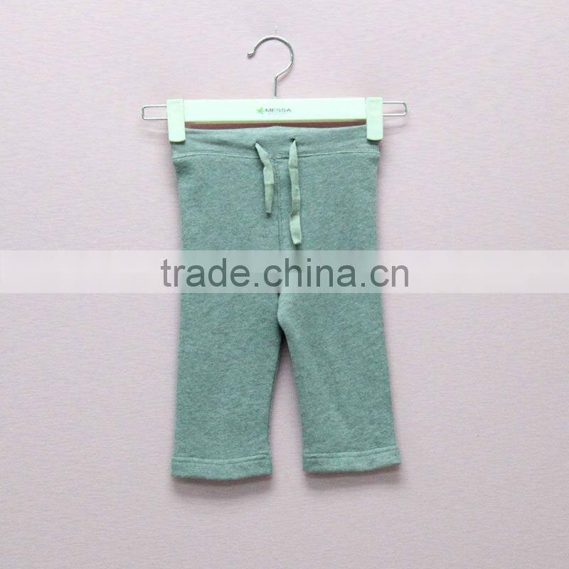 New baby knit drawstring grey sport pants