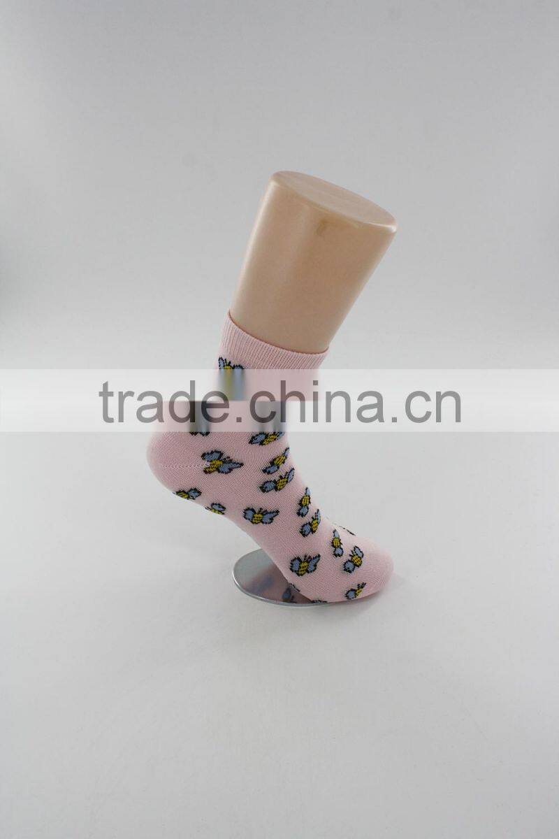 Summer season thin mercerized cotton yarn ankle socks women