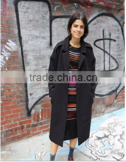hot sale fashion design classical black winter women coat coat women