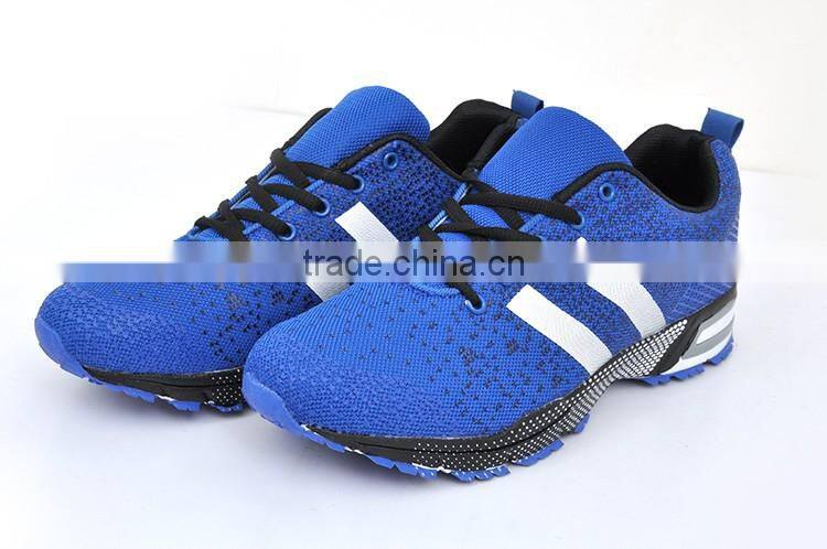 Rubber outsole wholesale fashion blue sneakers shoes 2017 men