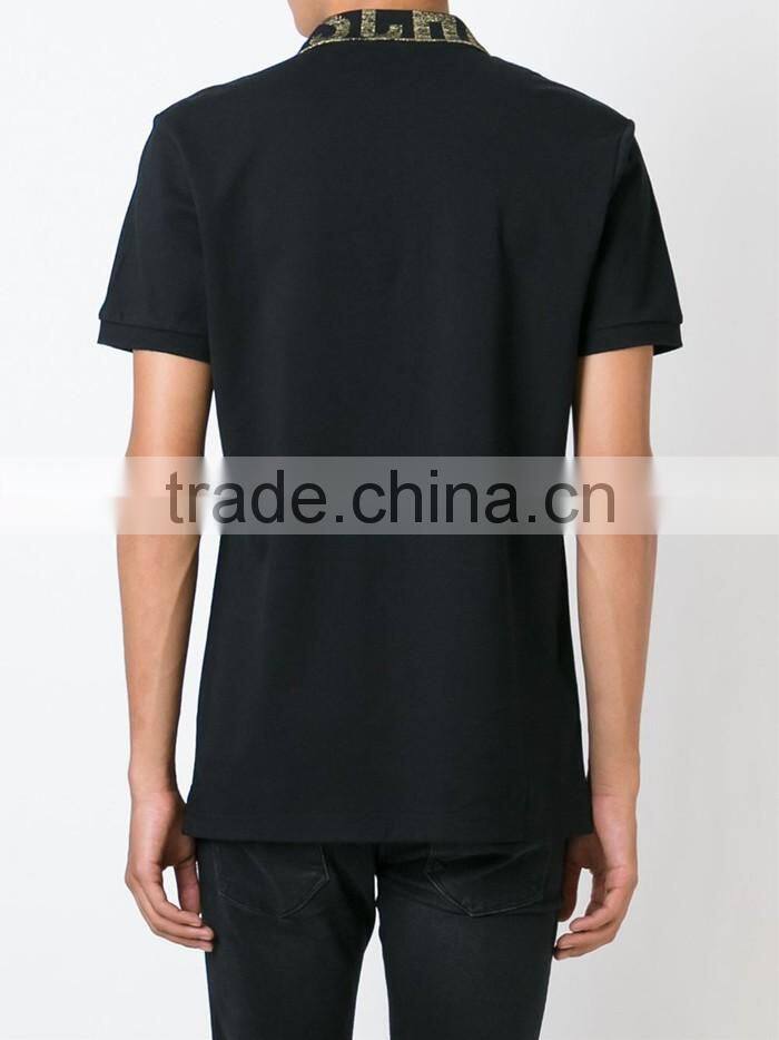 2016 newly summer logo collar polo shirts wholesale china