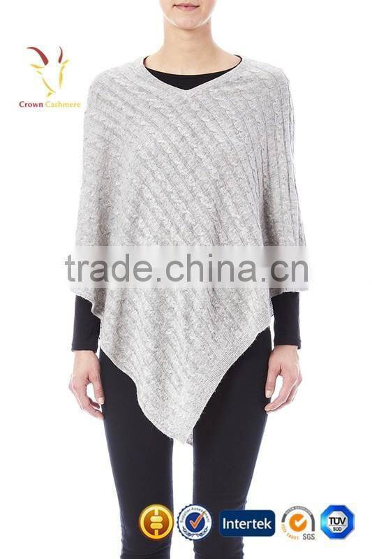 Classic Luxury Poncho Wool Poncho in Cashmere