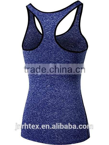 Slub 85% Polyester 15% Spandex Womens Dry Fit Tank Top