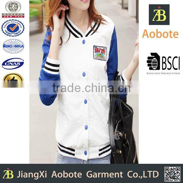 2015 New Fashion School Jacket Girls Varsity Jacket