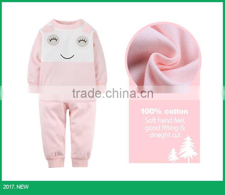 Personalized long sleeve children girl set with OEM Service importing from China