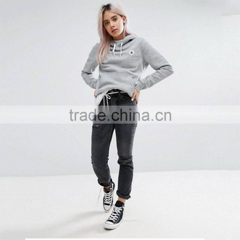 2017 new fashion female Hoodie sweater in spring and Autumn Korean style student loose thin coat grey hoodie