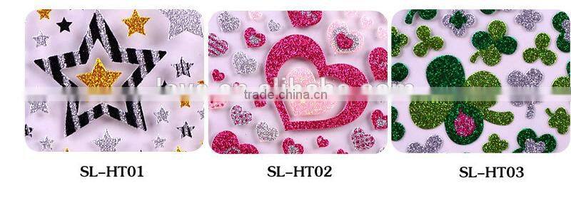 die-cut different shape sticker custom glittle / pvc sticker cheap children carton sticker for decoration