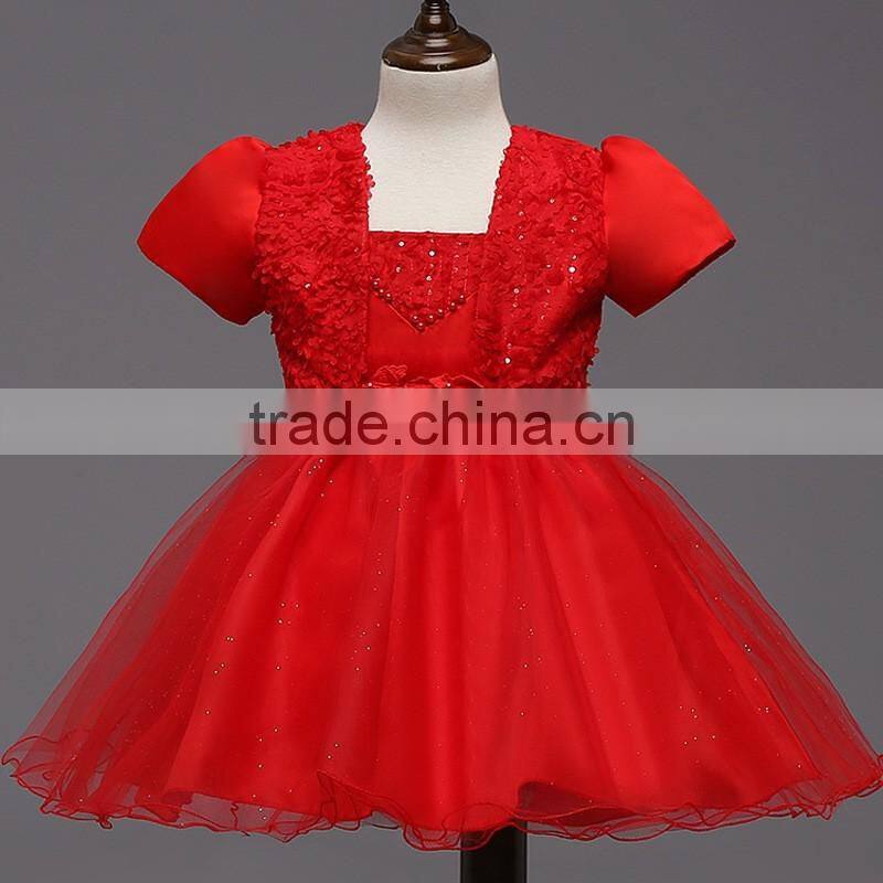 New Kids Girls Birthday Girl Dress Cute Sequin Sleeveless Vest Princess Lace Dress 11 color Baby Dresses For Girls Vestido