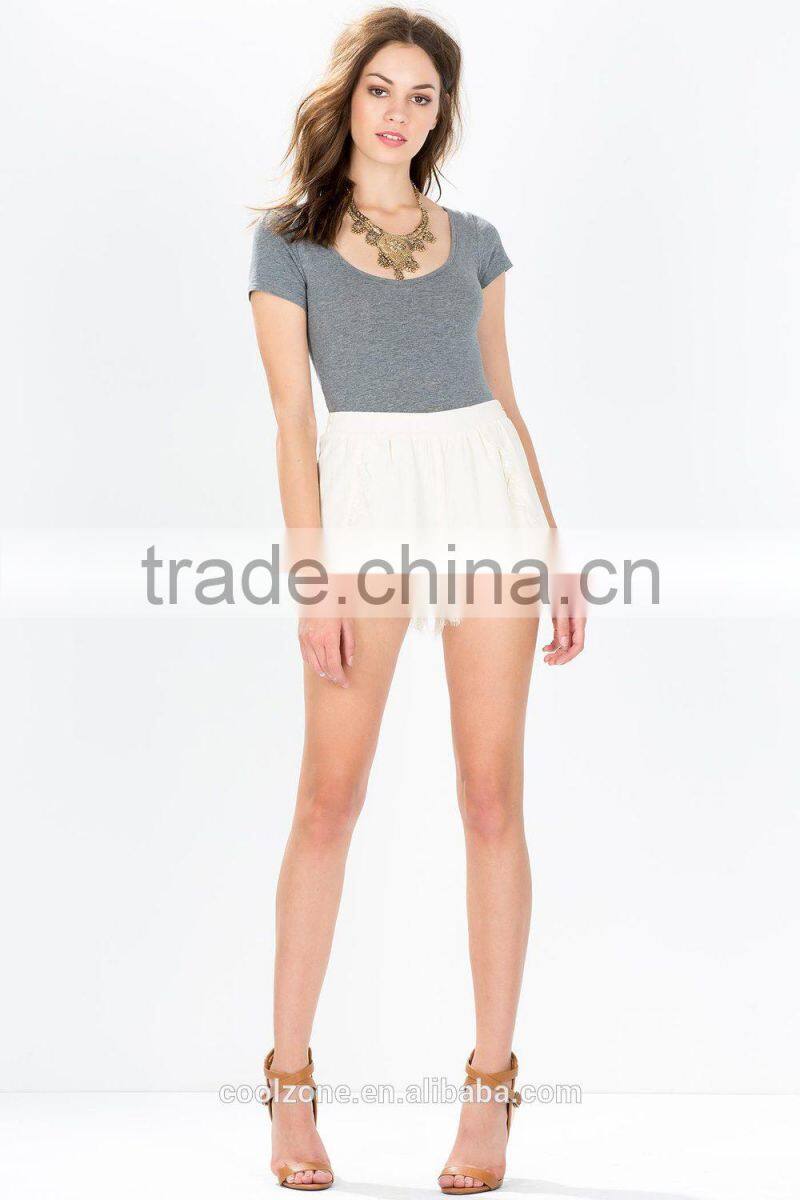 Hot high-waist shorts women summer outfit crochet shorts