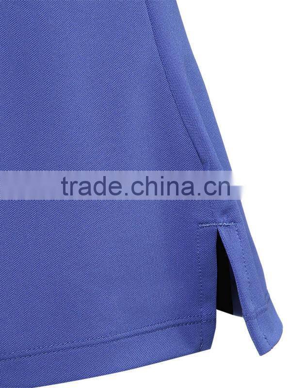 Factory Directly Custom Design Women Plain Blue Polo Shirts Wholesale Tennis Top